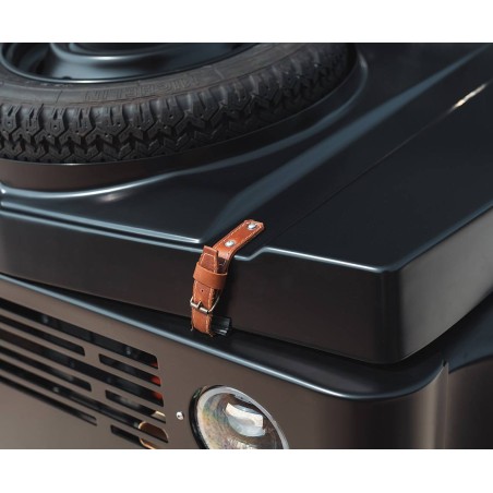 Leather straps for Citroën Méhari or Eden front hood - Made in France