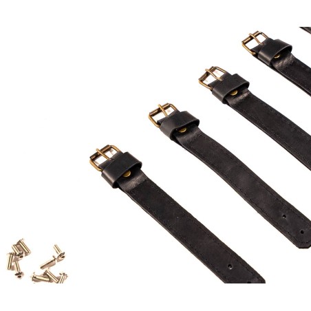 Kit Cinghie in Cuoio per Capote per Citroën Méhari - Pratico e Resistente | Realizzato in Francia