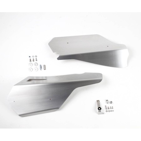 Caches latéraux en aluminium pour Triumph Scrambler 1200 X/XC/XE - Protection thermique améliorée et look dynamique