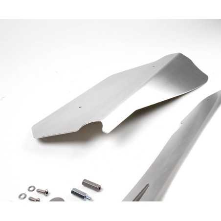 Caches latéraux en aluminium pour Triumph Scrambler 1200 X/XC/XE - Protection thermique améliorée et look dynamique