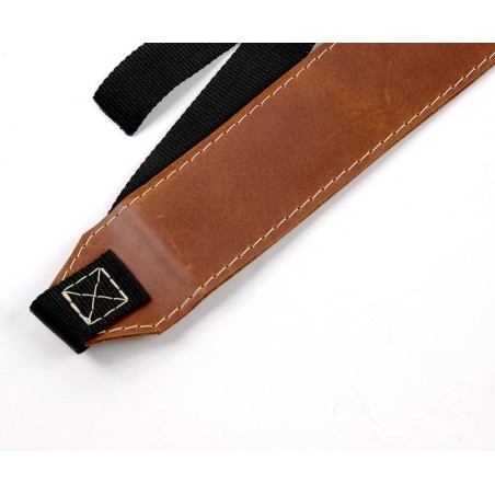 Leather gas tank belt for Moto Guzzi V9 and V7III