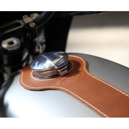 Correa de depósito en cuero para Moto Guzzi V7 III / V7 850 / V9