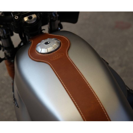 Sangle de réservoir en cuir pour Moto Guzzi V7III / V9