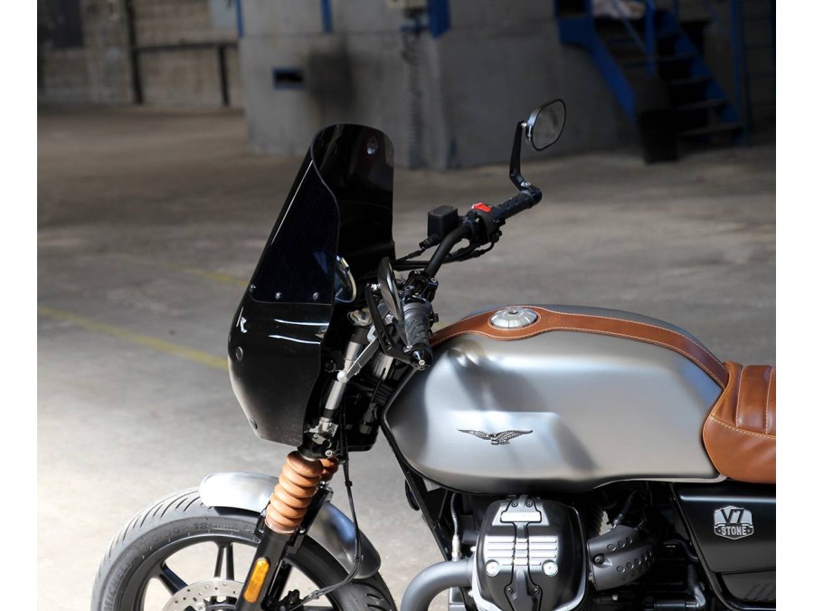 Moto Guzzi V7 III, V7 850, V9용 탈착식 윈드스크린 | 레트로 및 보호