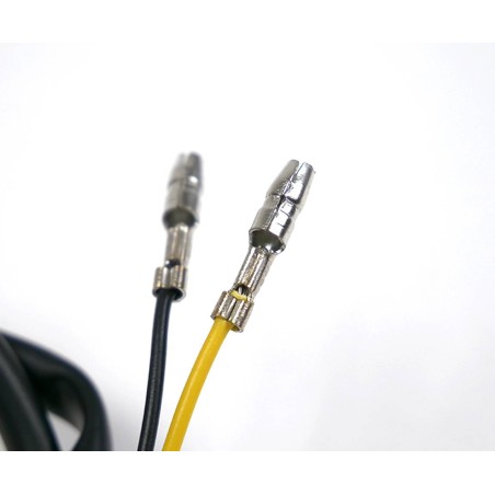 Boccette a LED per moto Bullet in alluminio nero/rettifica spazzolati