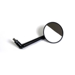 Mirror de vista trasera de motocicleta redonda clásica Ø10 en aluminio Lige Long XL 2