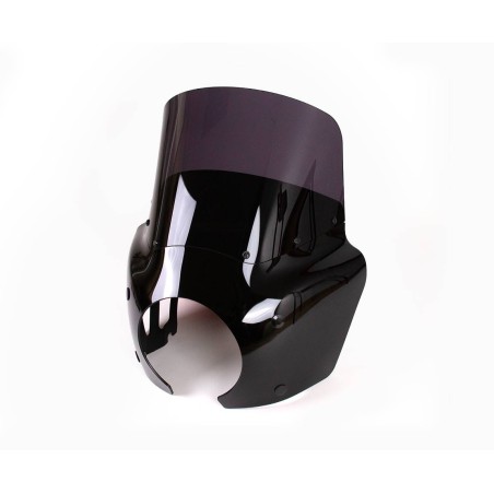 Removable windshield glossy black