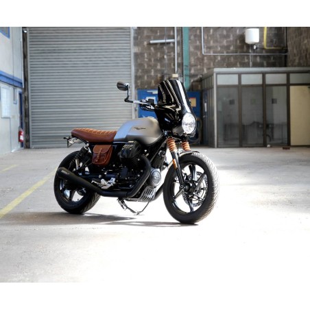 Sabot moteur Moto Guzzi V7 850/V9 - Acier inoxydable, finition brossée ou noire satin