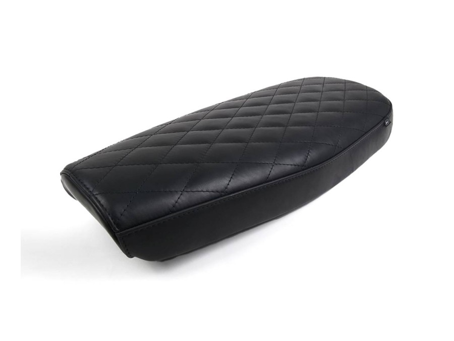 Asiento plano en cuero para Royal Enfield Interceptor / Continental GT