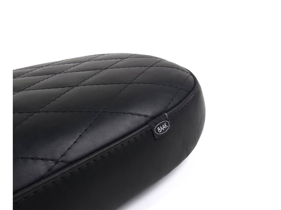 Asiento plano en cuero para Royal Enfield Interceptor / Continental GT