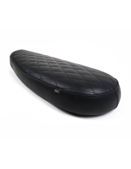 Sella piatta in pelle per Royal Enfield Interceptor / Continental GT