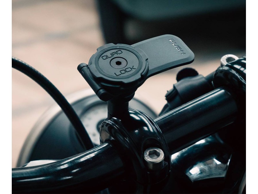 Supporto per telefono motociclistico con alluminio in alluminio a blocco a canna filettata