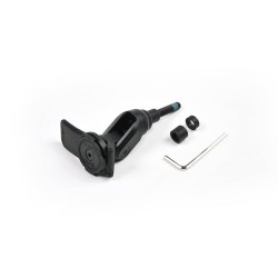 Motorrad -Telefonunterstützung mit Gewinde Stangenquad Lock Aluminium Quad Aluminium