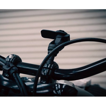 Supporto per telefono motociclistico con alluminio in alluminio a blocco a canna filettata