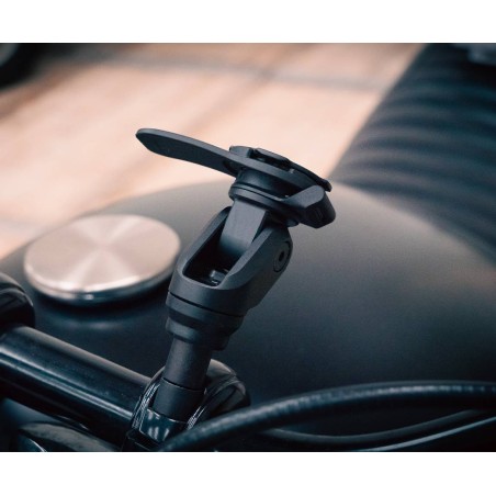 Supporto per telefono motociclistico con alluminio in alluminio a blocco a canna filettata
