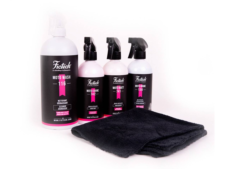 Pack de limpieza completo para moto
