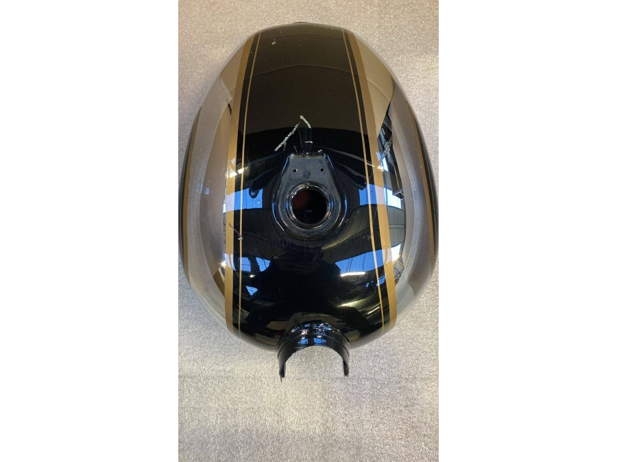 OUTLET N°34 Depósito para Royal Enfield Classic / Bullet 500, color cromado negro dorado