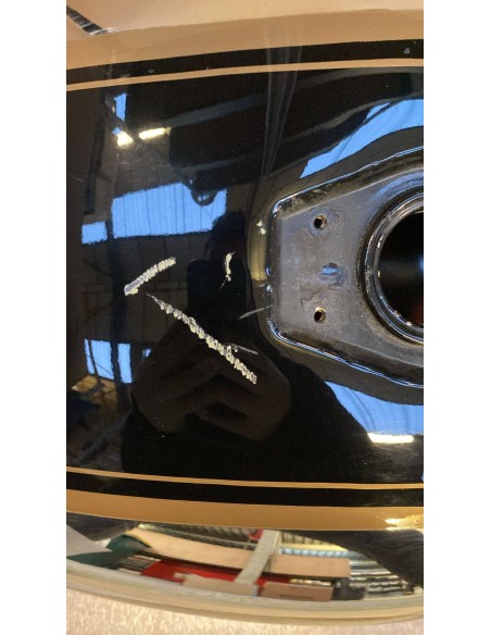 Réservoir pour Royal enfield classic / bullet 500, couleur chromé noir doré