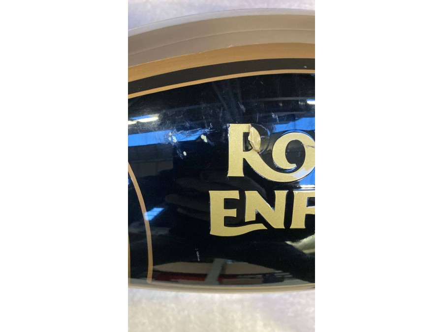 OUTLET N°34 Tank für Royal Enfield Classic / Bullet 500, Farbe schwarz-gold glänzend