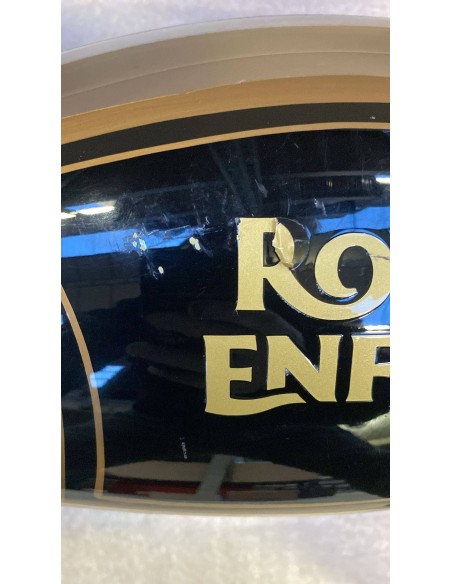 OUTLET N°34 Tank für Royal Enfield Classic / Bullet 500, Farbe schwarz-gold glänzend