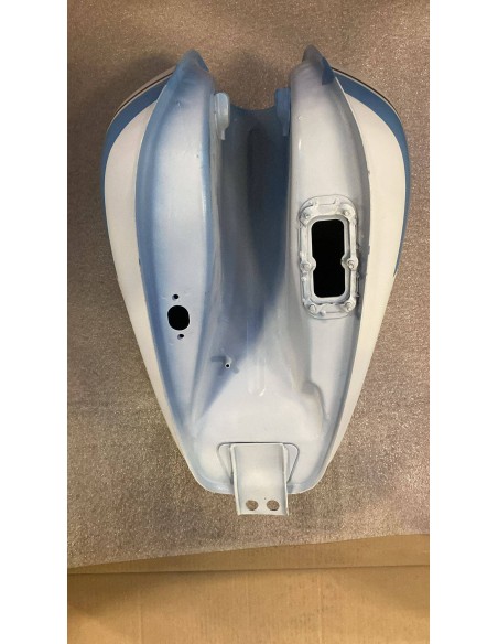 Réservoir Mash 125 Blanc et bleu