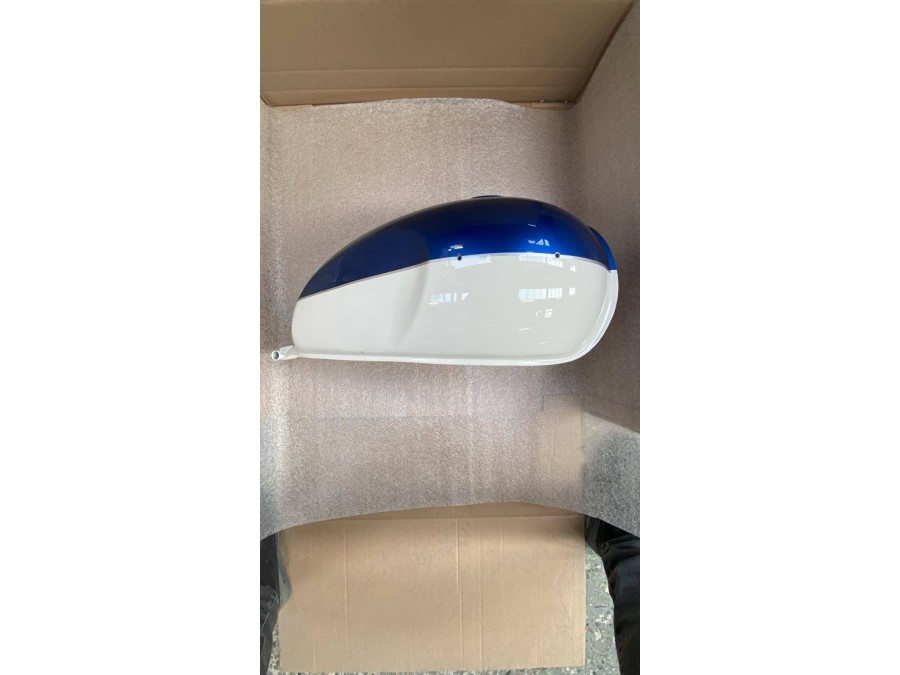 OUTLET N°35 Tank für Triumph Bonneville T100 T120 blau und weiß