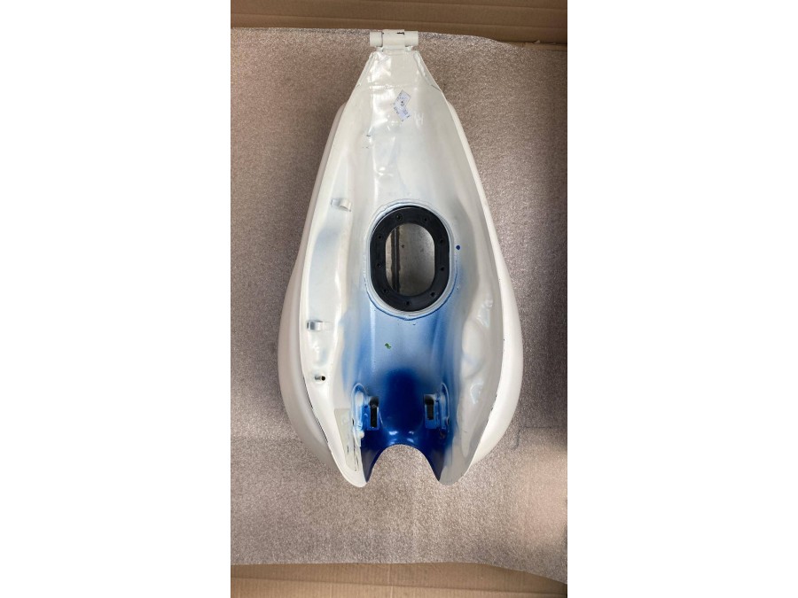 OUTLET N°35 Réservoir de triumph Bonneville T100 T120 bleu et blanc