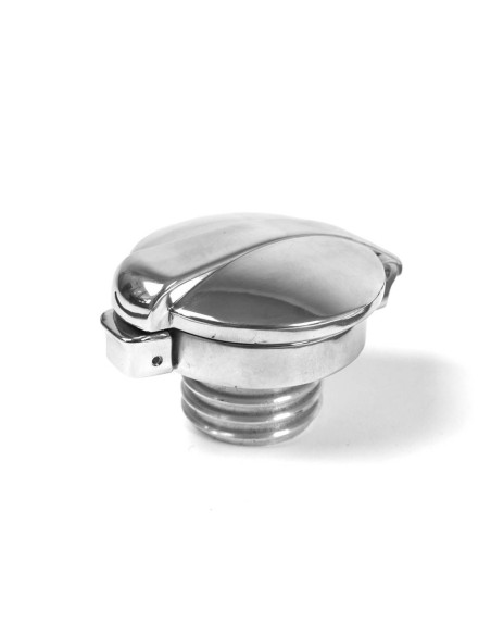 Pack sangle de réservoir cuir brun + bouchon Monza Moto Guzzi V7 III & V9
