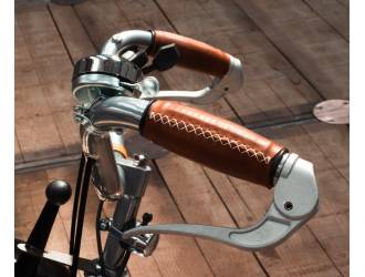 Leather handlebar grips for...