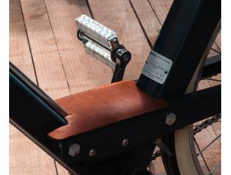 Leather footrests for Solex