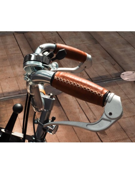 Poignées de guidon en cuir pour Solex