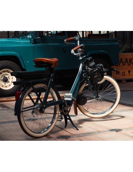 Bavette en cuir de roue avant pour Solex