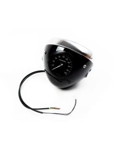 Classic headlight with integrated motogadget Chronoclassic 2 speedometer - Universal 2