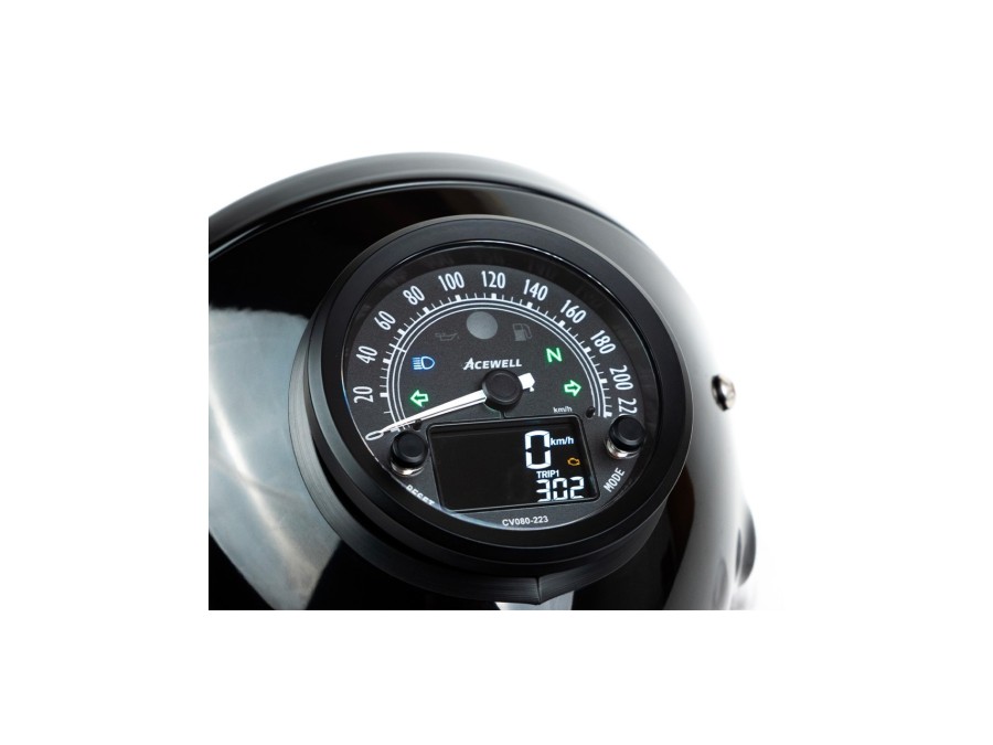 Scheinwerfer Classic mit integriertem Tachometer für Triumph (2016-...) von BAAK