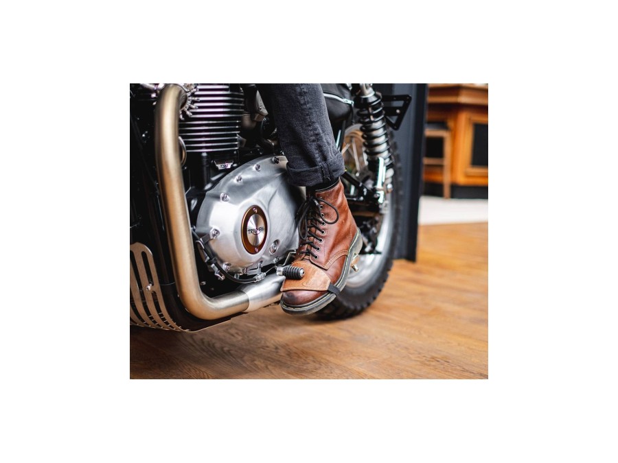 Schaltfußschutz aus Leder für Motorradschalthebel von BAAK