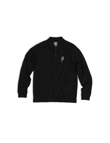 Long-sleeve polo with embroidery - French Garage