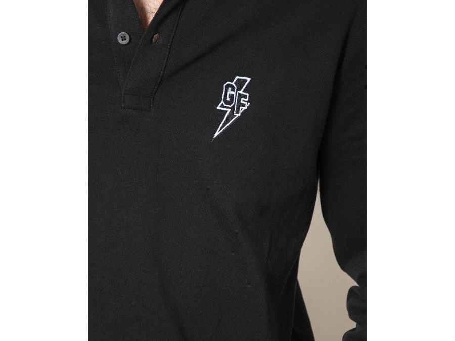 Polo maniche lunghe con ricamo - Garage Français