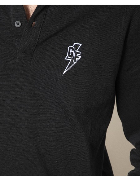 Langarm-Poloshirt mit Stickerei – Garage Français