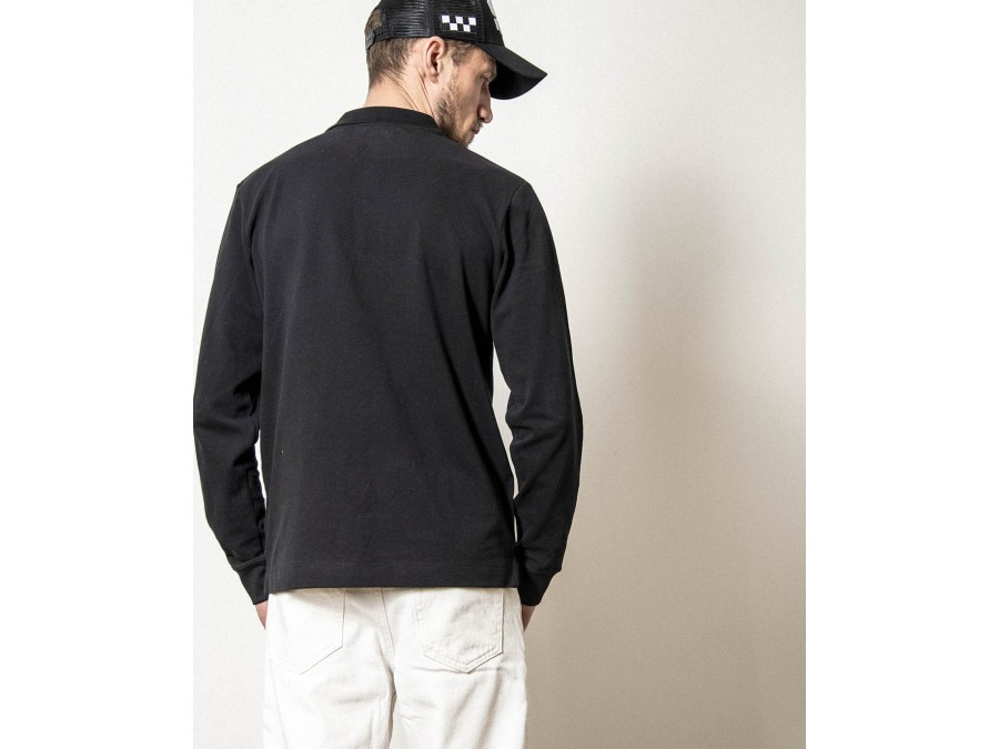 Long-sleeve Polo with Embroidery – Garage Français