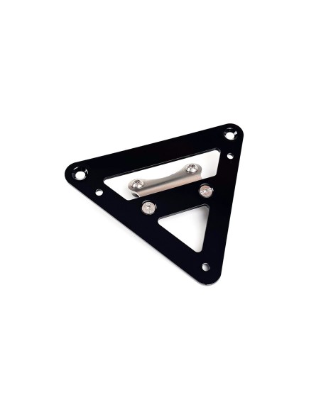 Universal EU license plate holder for bare rear fender