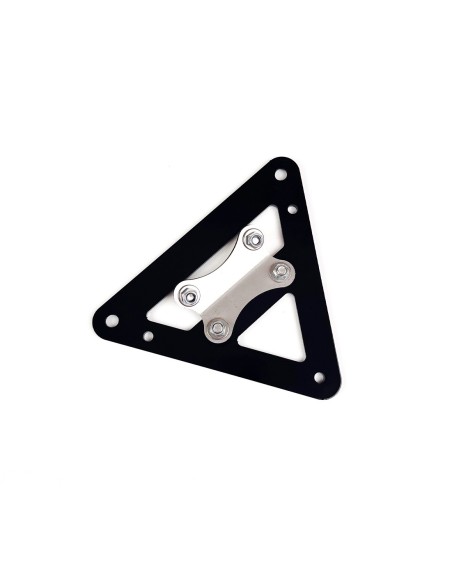 Universal EU license plate holder for bare rear fender