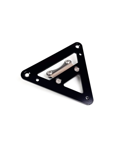 Universal EU license plate holder for bare rear fender
