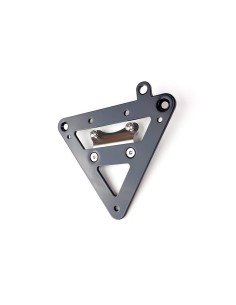 EU license plate holder with universal tab for bare rear fender 2