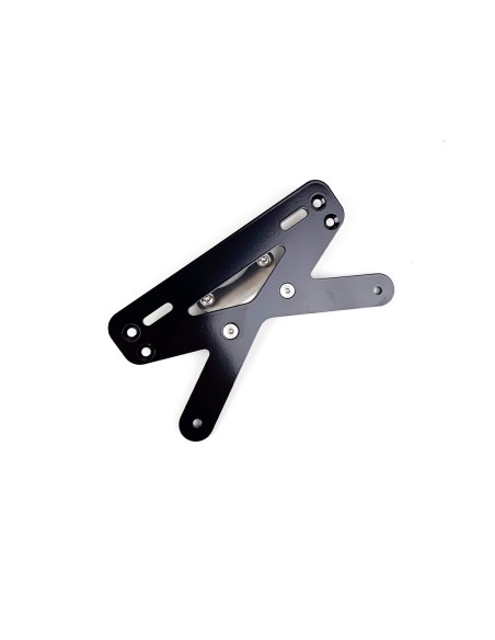 Simple universal US license plate holder for bare rear fender