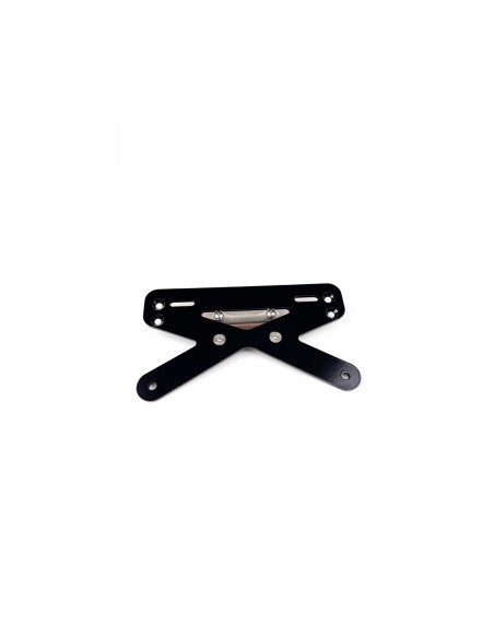 Simple universal US license plate holder for bare rear fender