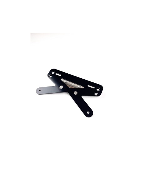 Simple universal US license plate holder for bare rear fender