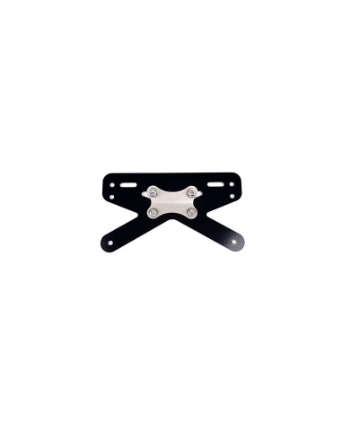Simple universal US license plate holder for bare rear fender