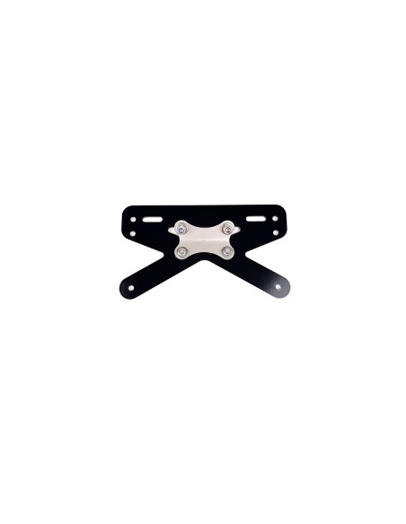 Simple universal US license plate holder for bare rear fender