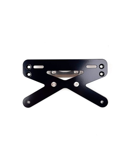 Simple universal US license plate holder for bare rear fender