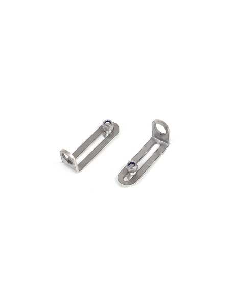 Turn signal brackets on license plate bracket - Fantic